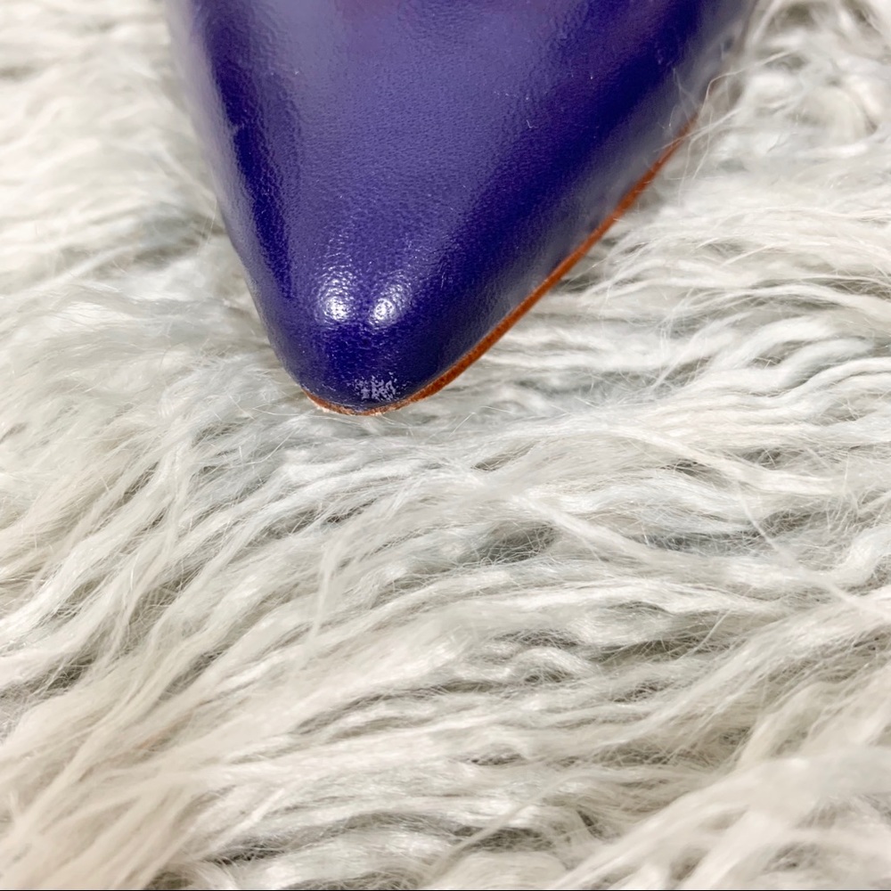 Cole Haan Marine Blue Ankle Wrap Heels Sz 9 - Picture 7 of 8